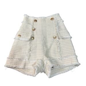 J.ING Women's Frey Tweed High Waisted Shorts Size XS